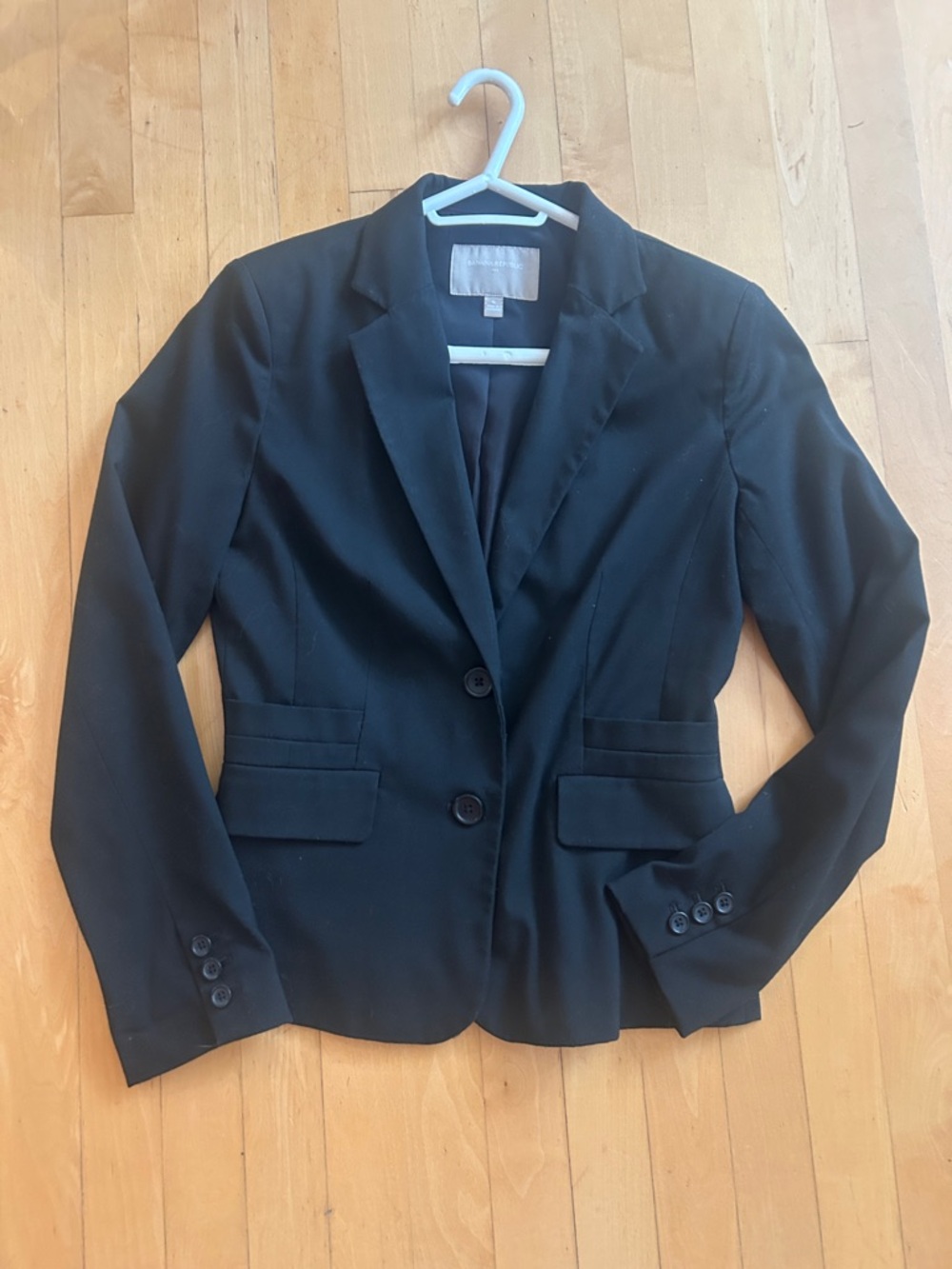 Banana Republic Black Women's Tailored Double-button Blazer